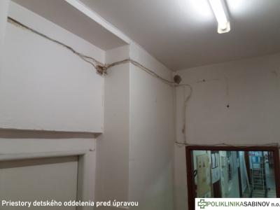 Úprava priestorov detského oddelenia - február 2020, foto 2 z 17