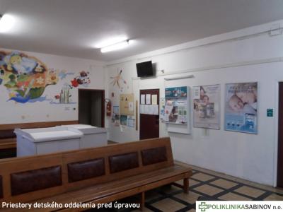 Úprava priestorov detského oddelenia - február 2020, foto 1 z 17