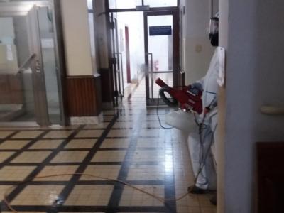 Dezinfekcia priestorov  Polikliniky Sabinov proti COVID-19 , foto 3 z 10