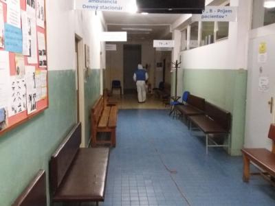 Dezinfekcia priestorov  Polikliniky Sabinov proti COVID-19 , foto 8 z 10