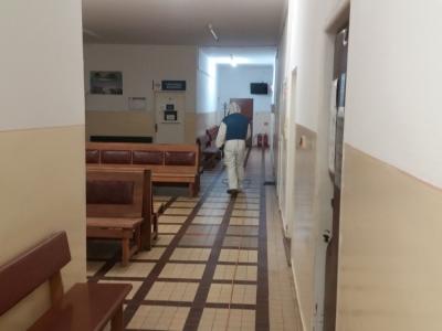 Dezinfekcia priestorov  Polikliniky Sabinov proti COVID-19 , foto 9 z 10