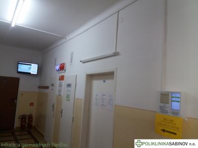 Inštalácia germicídnych žiaričov v priestoroch Polikliniky Sabinov , foto 5 z 7