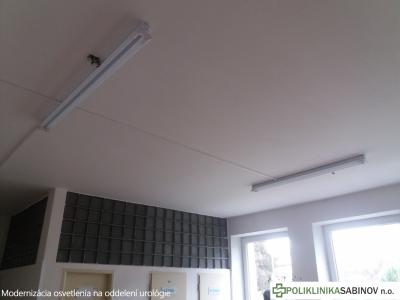 Modernizácia osvetlenia v priestoroch oddelenia urológie, foto 3 z 6