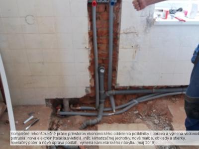 Modernizácia, rekonštrukcie a opravy na Poliklinike Sabinov, foto 26 z 83