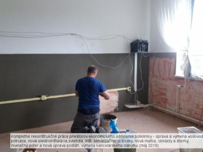 Modernizácia, rekonštrukcie a opravy na Poliklinike Sabinov, foto 27 z 83