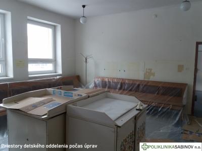 Úprava priestorov detského oddelenia - február 2020, foto 12 z 17