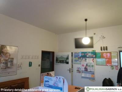 Úprava priestorov detského oddelenia - február 2020, foto 7 z 17